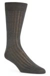 CANALI COTTON RIB DRESS SOCKS