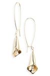 NORDSTROM NORDSTROM FRESHWATER PEARL CALLA LILY DROP EARRINGS