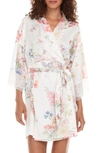 Flora Nikrooz Andrea Shimmer Charm Wrap Robe In Ivory