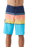 O'neill Lennox Stripe Board Shorts In Aquarius