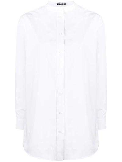 Jil Sander Wednesday Straight Fitted Shirt Clothing In White