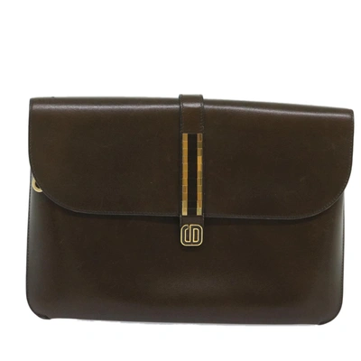 Dior Brown Leather Shoulder Bag ()