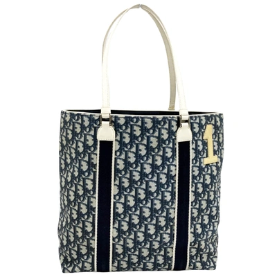 Dior Trotter Blue Canvas Tote Bag ()