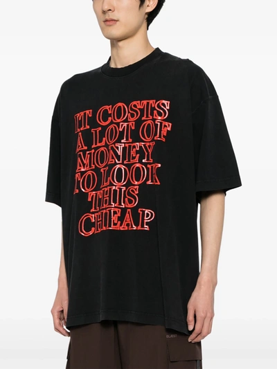 Vetements Black Very Expensive T-shirt