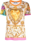 Moschino Graphic-print Cotton T-shirt In Multicolour