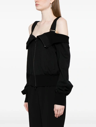 Yohji Yamamoto Regulation Women R-off Shoulder Jacket In Black