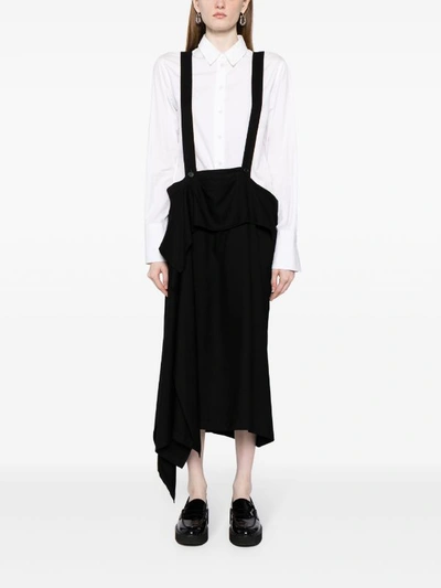 Yohji Yamamoto Regulation Women R-suspender Skirt In Black