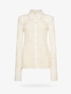 Sportmax Asti Lace Up Double Layer Shirt In White