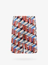 Gucci Silk Bermuda Shorts With Pixel Print In Multicolor