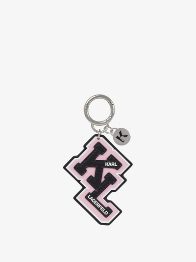 Karl Lagerfeld Key Ring In Pink