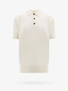 Lardini Cotton-blend Knit Polo Shirt In White