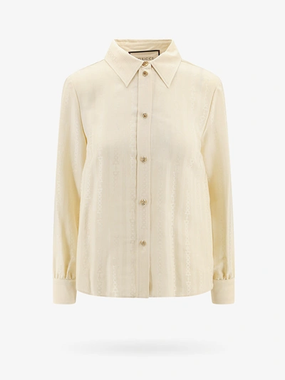 Gucci Shirt In Beige