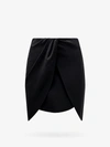 Off-white Wo Twist Wool Miniskirt In Black
