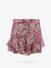 Isabel Marant Étoile Sornel Print Viscose Shorts In Pink
