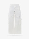 Off-white Off White "90's Logo Convertible Baggy Jeans In White