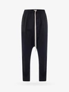 Rick Owens Organic Cotton Track Pants - Men's - Organic Cotton/elastane In Black