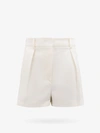 Sportmax Unico High-rise Twill Shorts In White