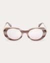 Max Mara Malibu10 Acetate & Metal Round Sunglasses In Brown