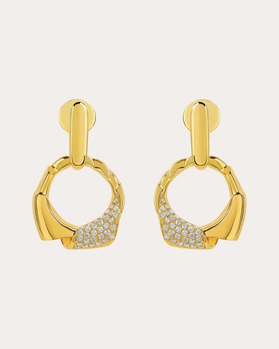 Maison Tjoeng Women's Maar 18k Gold Diamond Pavé Earrings