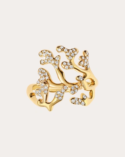 Maison Tjoeng Women's Arcadia Atoll 18k Gold Diamond Pavé Ring