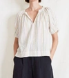 Apiece Apart Kasin Top In Lurex Stripes In Multi