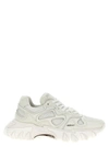Balmain Suede And Mesh Sneakers