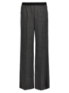 BALENCIAGA CHECK WOOL PANTS GRAY