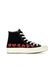 COMME DES GARÇONS PLAY COMME DES GARÇONS  PLAY X CONVERSE SNEAKERS BLACK