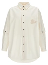 OFF-WHITE DENIM OVERSHIRT SHIRT, BLOUSE WHITE