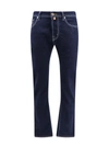 Jacob Cohen Bard Logo Patch Jeans In Blue