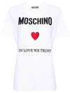 MOSCHINO MOSCHINO IN LOVE WE TRUST T-SHIRT