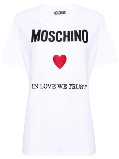 MOSCHINO MOSCHINO IN LOVE WE TRUST T-SHIRT