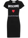 MOSCHINO MOSCHINO T-SHIRT MODEL DRESS WITH EMBROIDERY