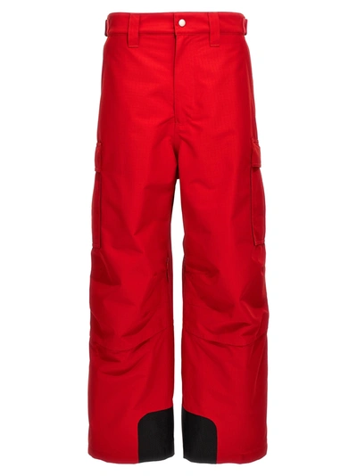 Balenciaga 3b Sports Icon Ski Cargo Pants In Red
