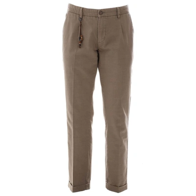 Yes Zee Brown Cotton Jeans & Pant