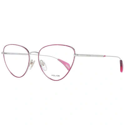Police Pink Women Optical Frames In Silver