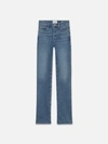 Frame Le High Straight Long Jeans In Blue