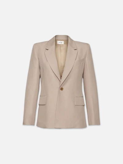 Frame Single Button Blazer In Neutrals