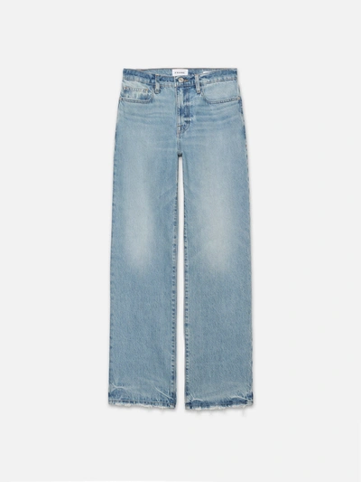 Frame Le Jane High-rise Barrel-leg Jeans In Blue