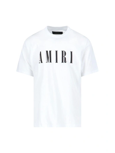 Amiri Core Logo印花棉t恤 In White