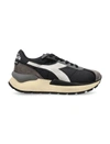 Diadora Mercury Elite Panelled Sneakers In Nero/bianco Candido
