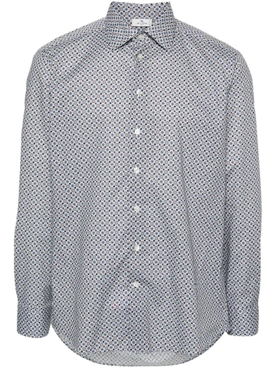 Etro Graphic-print Cotton Shirt In White