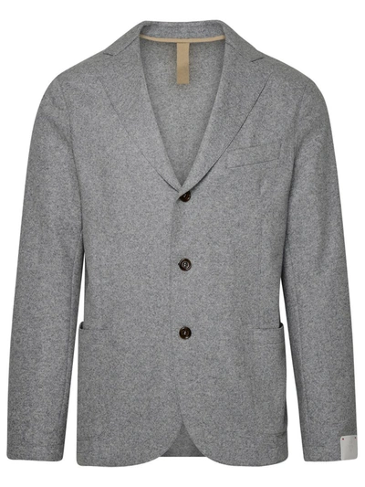 Eleventy Gray Wool Blazer Jacket In Grey