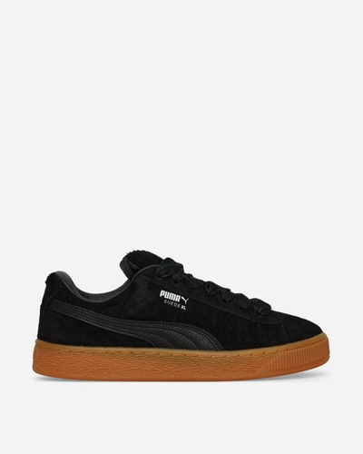 Puma Suede Xl Flecked Trainers In Black/black