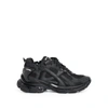Balenciaga Men Runner Mesh And Leather Sneakers