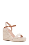 New York And Company Unita Espadrille Platform Wedge Sandal In Natural/tan