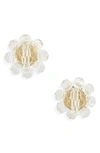 SIMONE ROCHA MINI DAISY CRYSTAL STUD EARRINGS