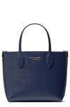 Kate Spade Bleecker Saffiano Leather Small Crossbody Tote In Parisian Navy