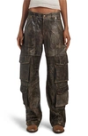 GOLDEN GOOSE LEATHER CARGO PANTS