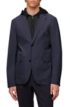 ALPHATAURI ALPHATAURI OBOSS V5.Y7.01 WATER RESISTANT PACKABLE BLAZER WITH REMOVABLE HOODED BIB